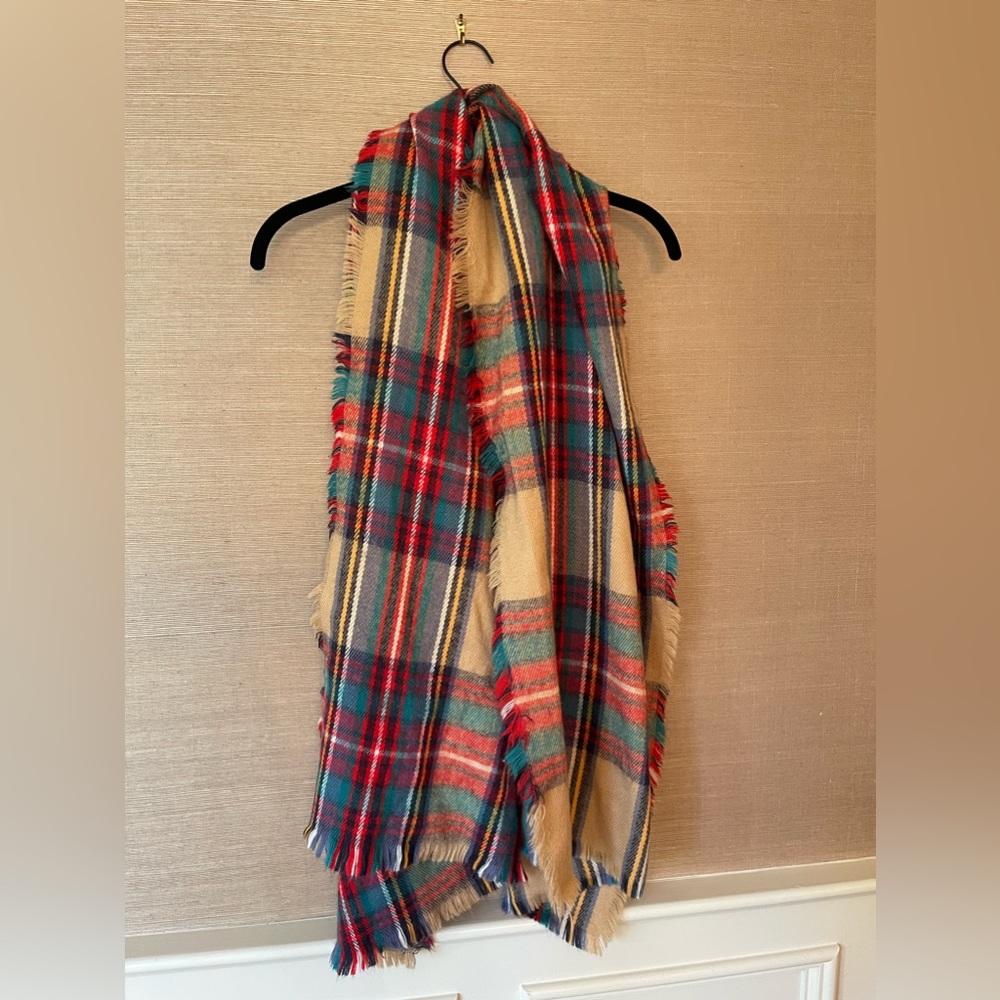 Tartan oversized scarf